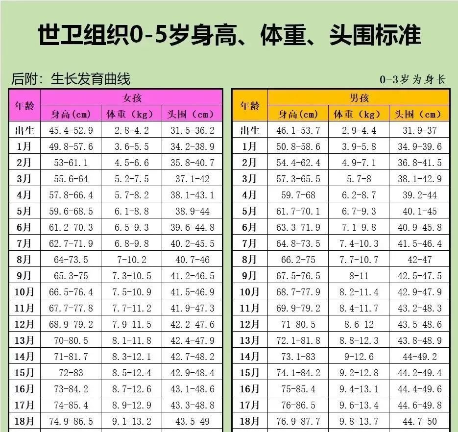 一岁两个月宝宝发育指标